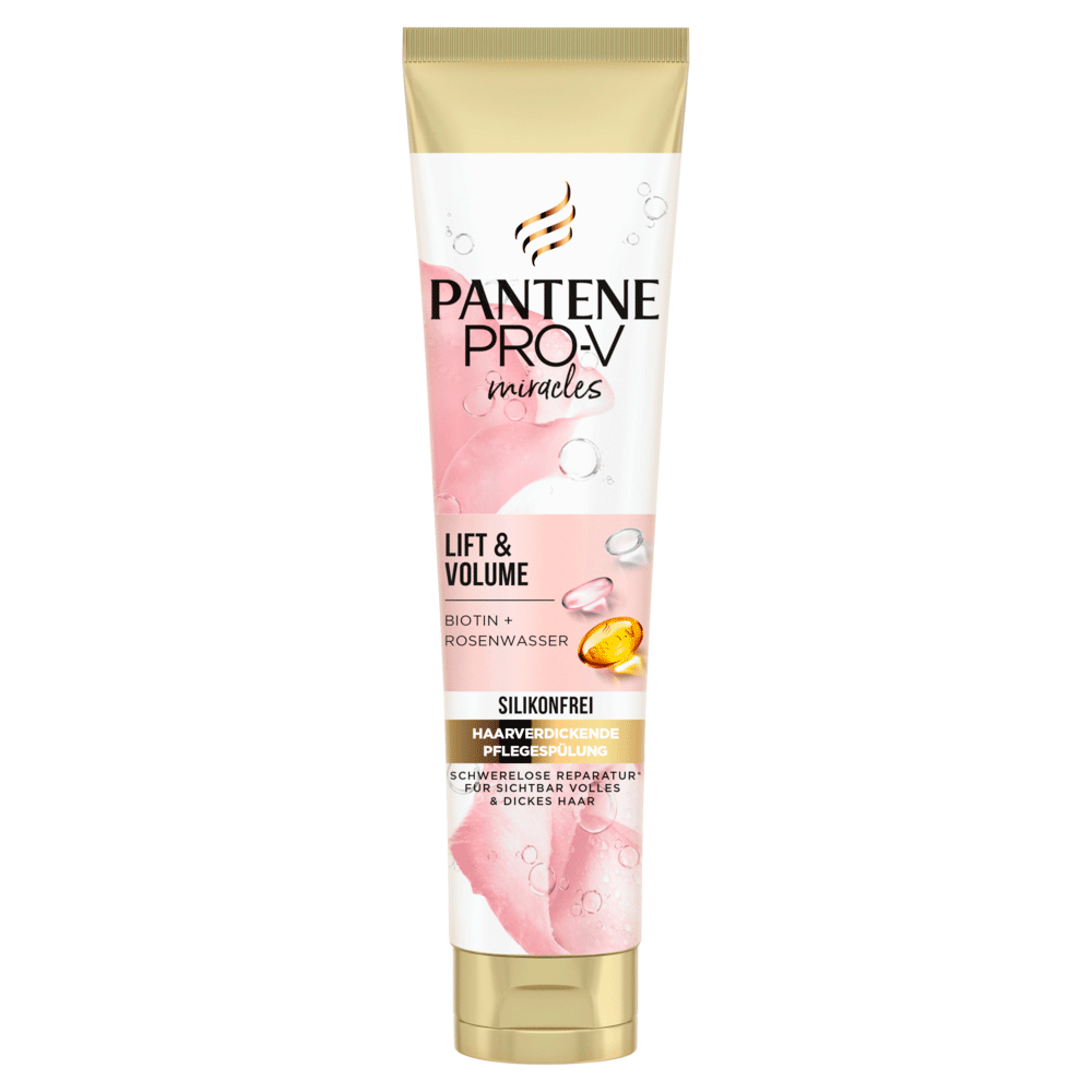 Bild: PANTENE PRO-V Lift & Volume Pflegespülung Mit Biotin + Rosenwasser