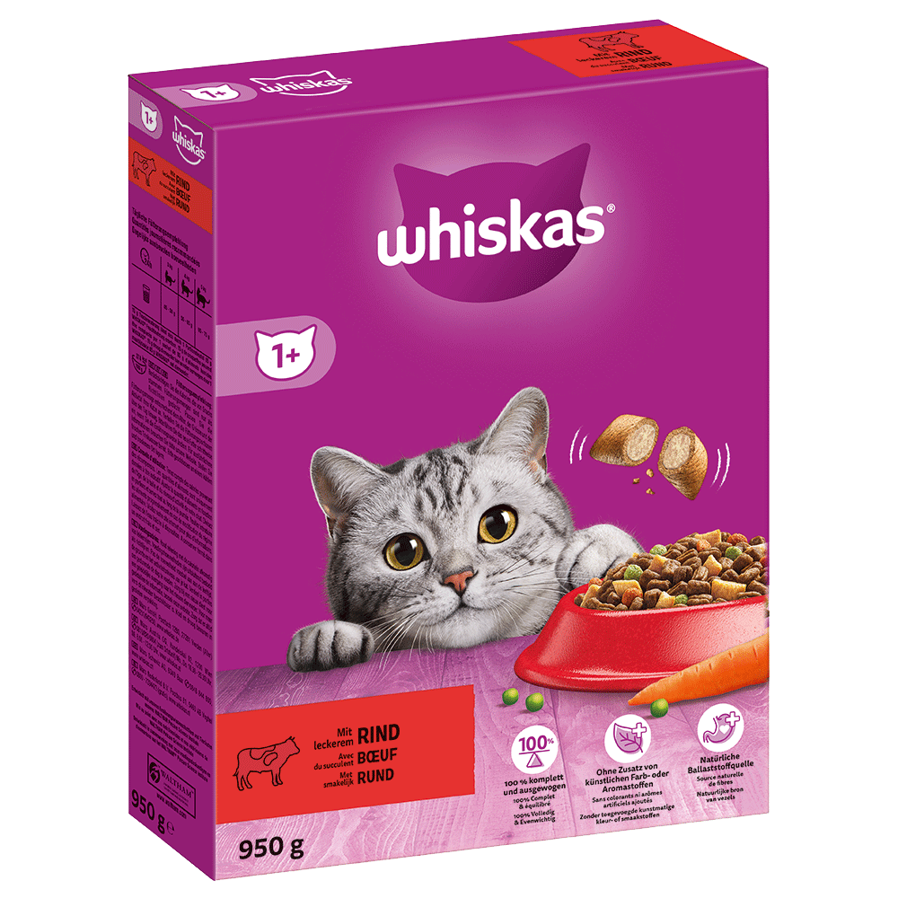 Bild: Whiskas Trockenfutter mit Rind