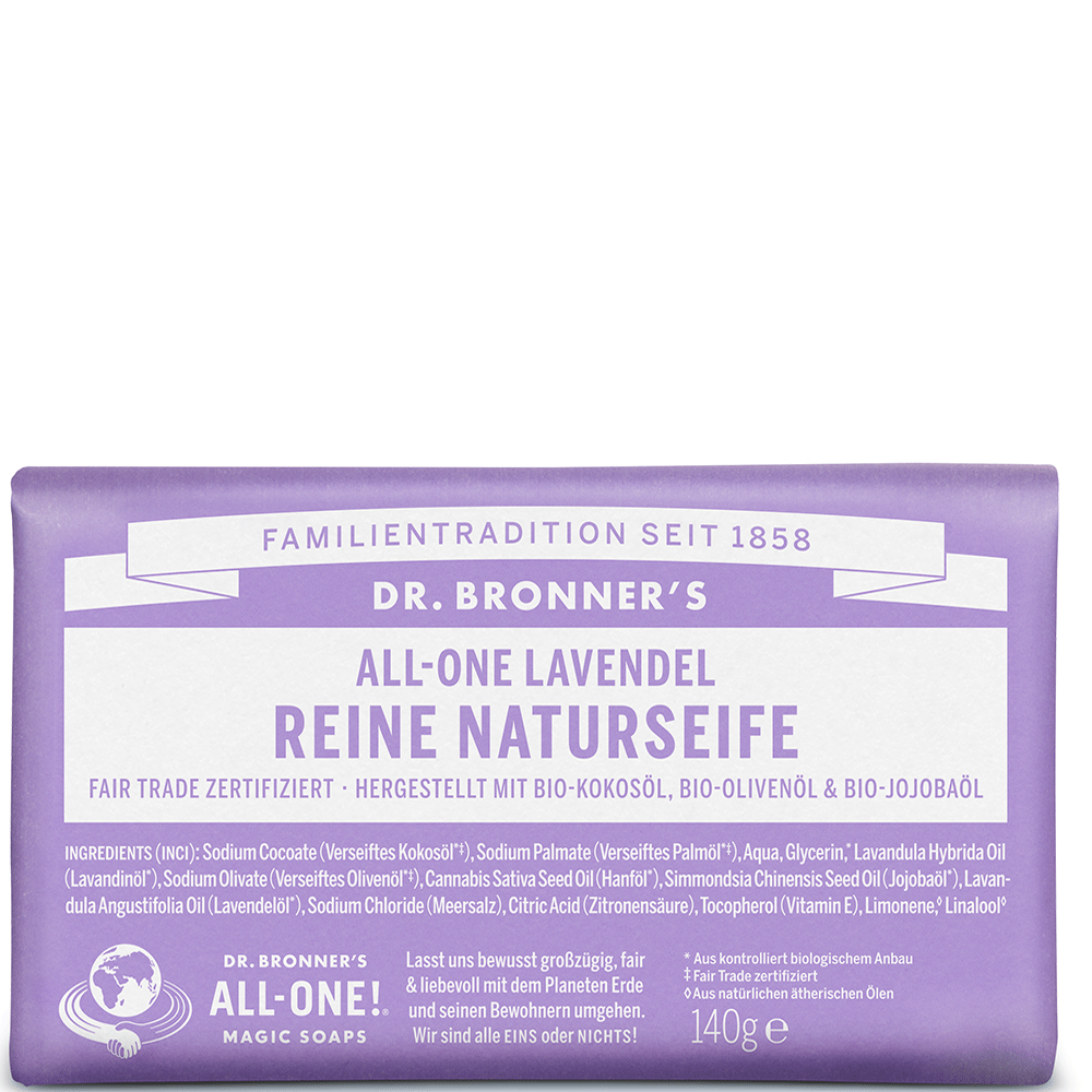 Bild: Dr. Bronner's Seifenstück Lavendel