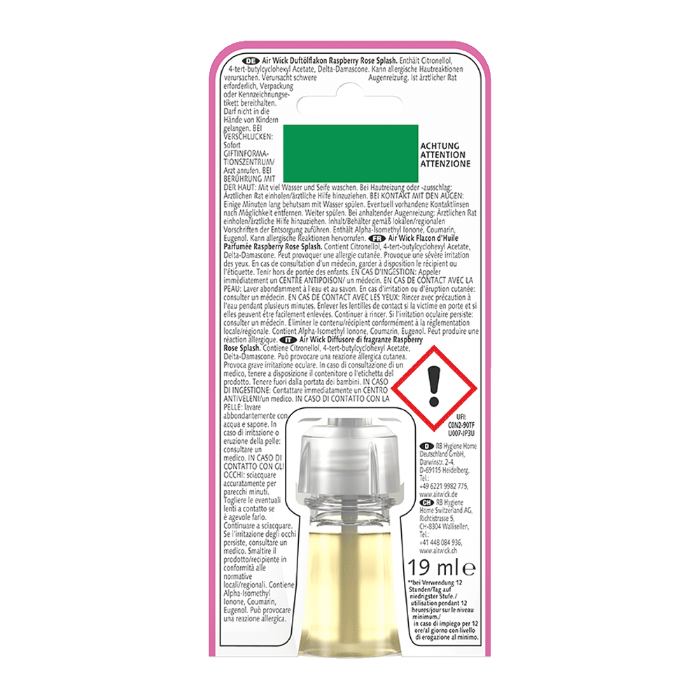 Bild: AIRWICK Duftstecker Nachfüllung Raspberry Rose Splash