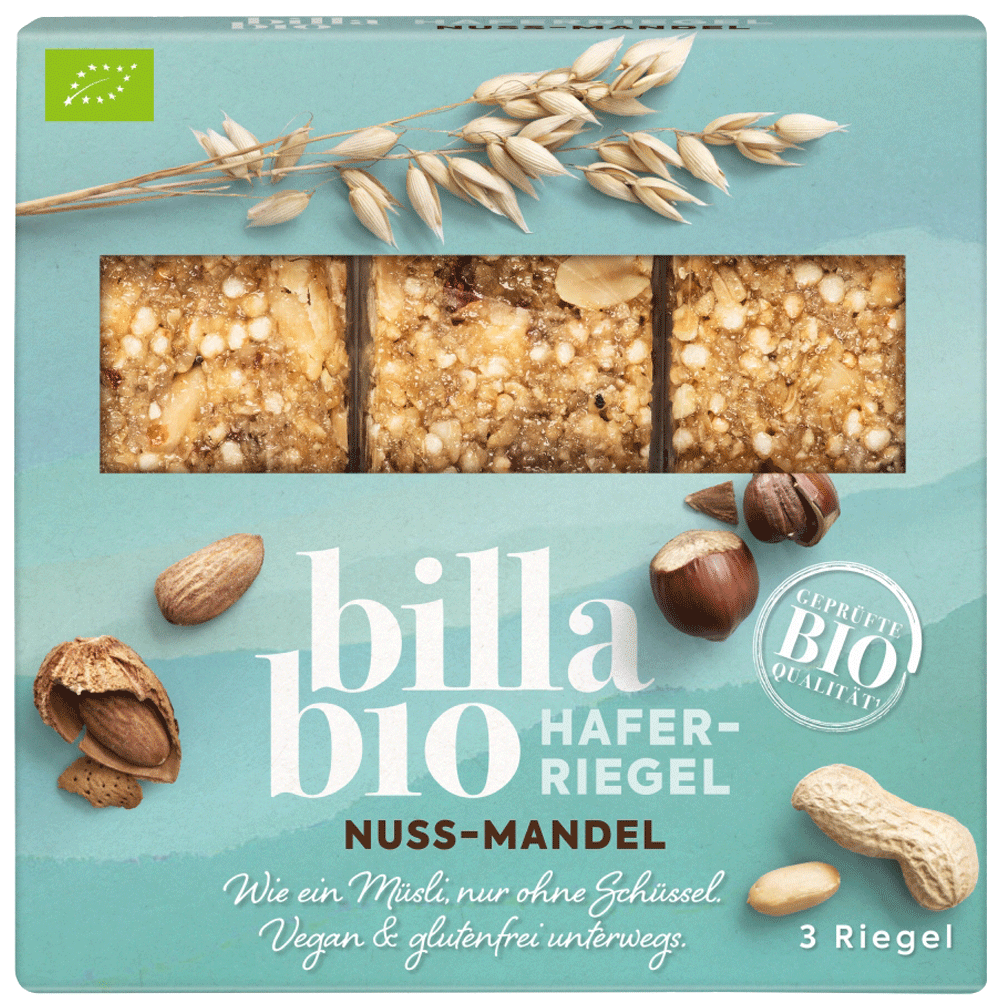 Bild: Billa Bio Haferriegel Nuss-Mandel