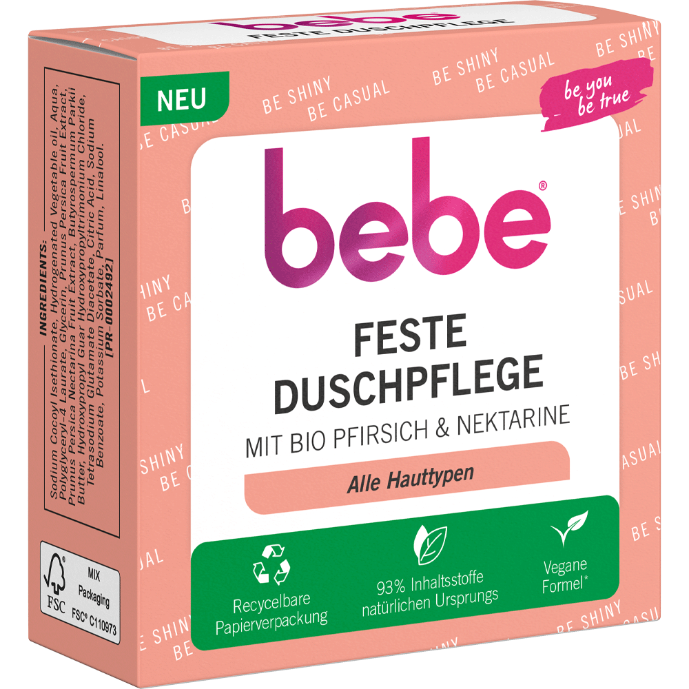 Bild: bebe Feste Dusche mit Bio Pfirsich & Nektarine