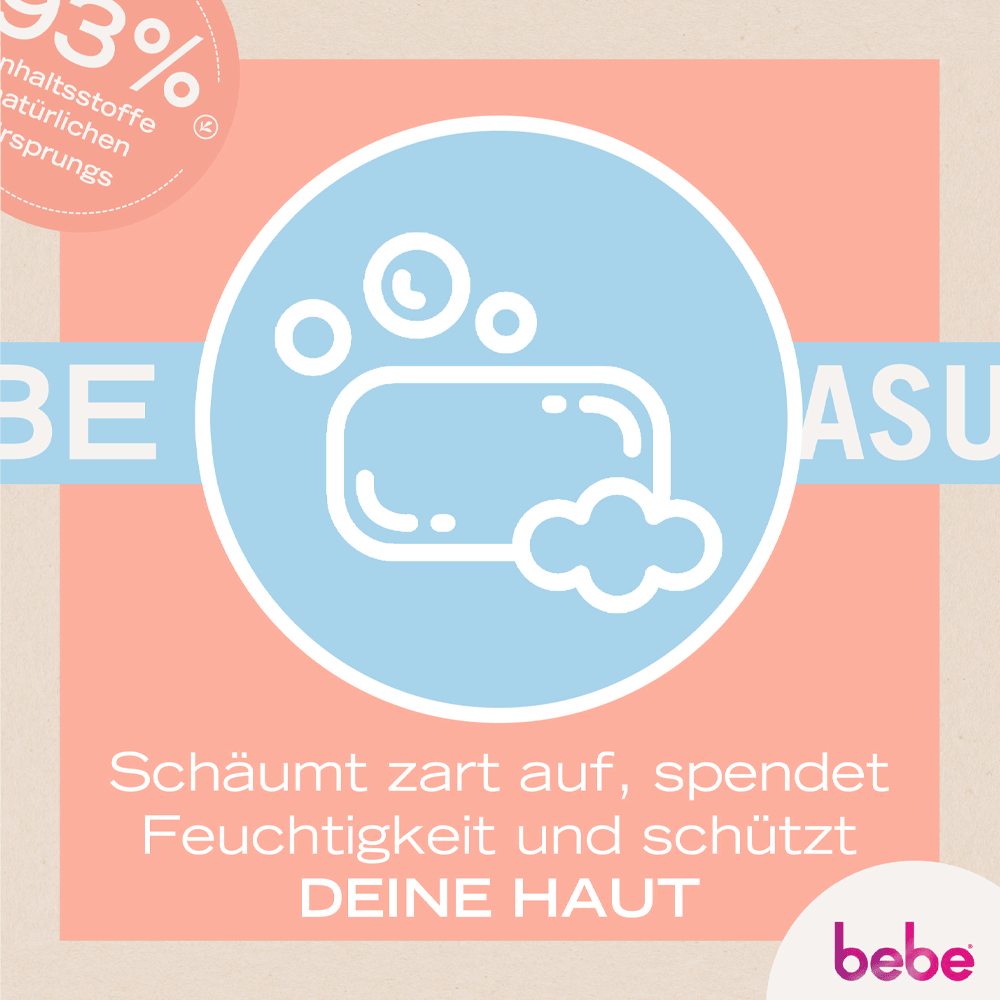 Bild: bebe Feste Dusche mit Bio Pfirsich & Nektarine