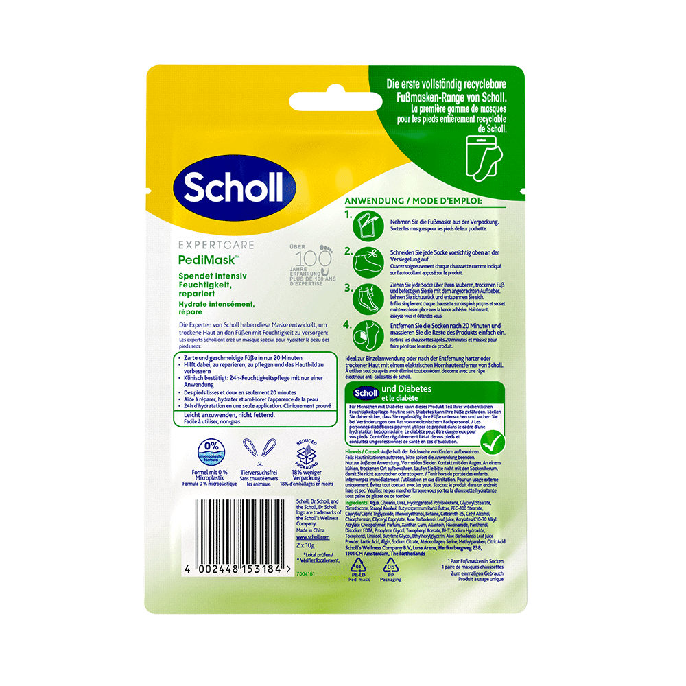 Bild: Scholl Expert Care Fußmaske Aloe Vera