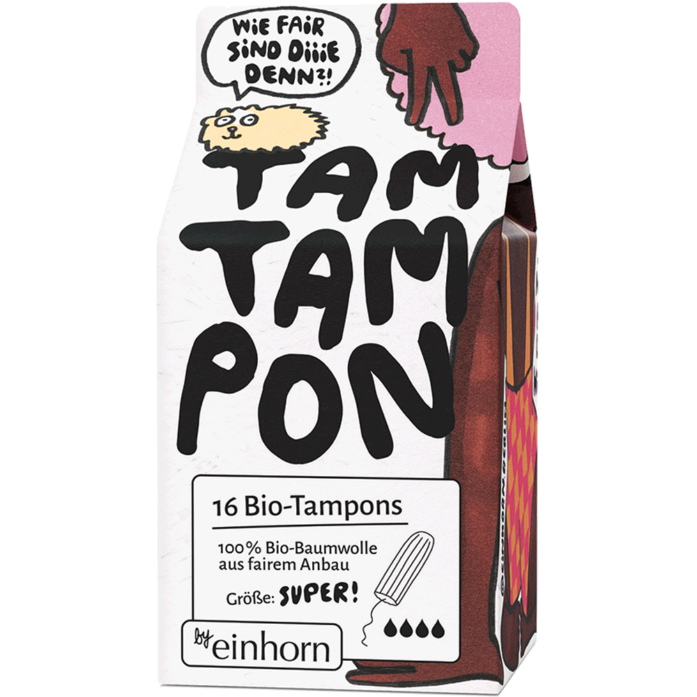 Bild: Einhorn Bio-Tampons Super
