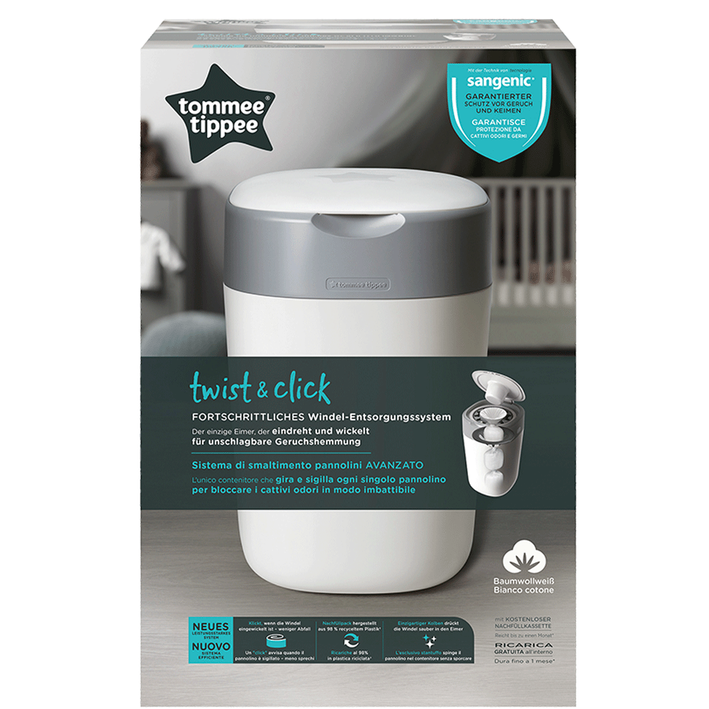 Bild: tommee tippee Windeleimer Twist & Click Weiss