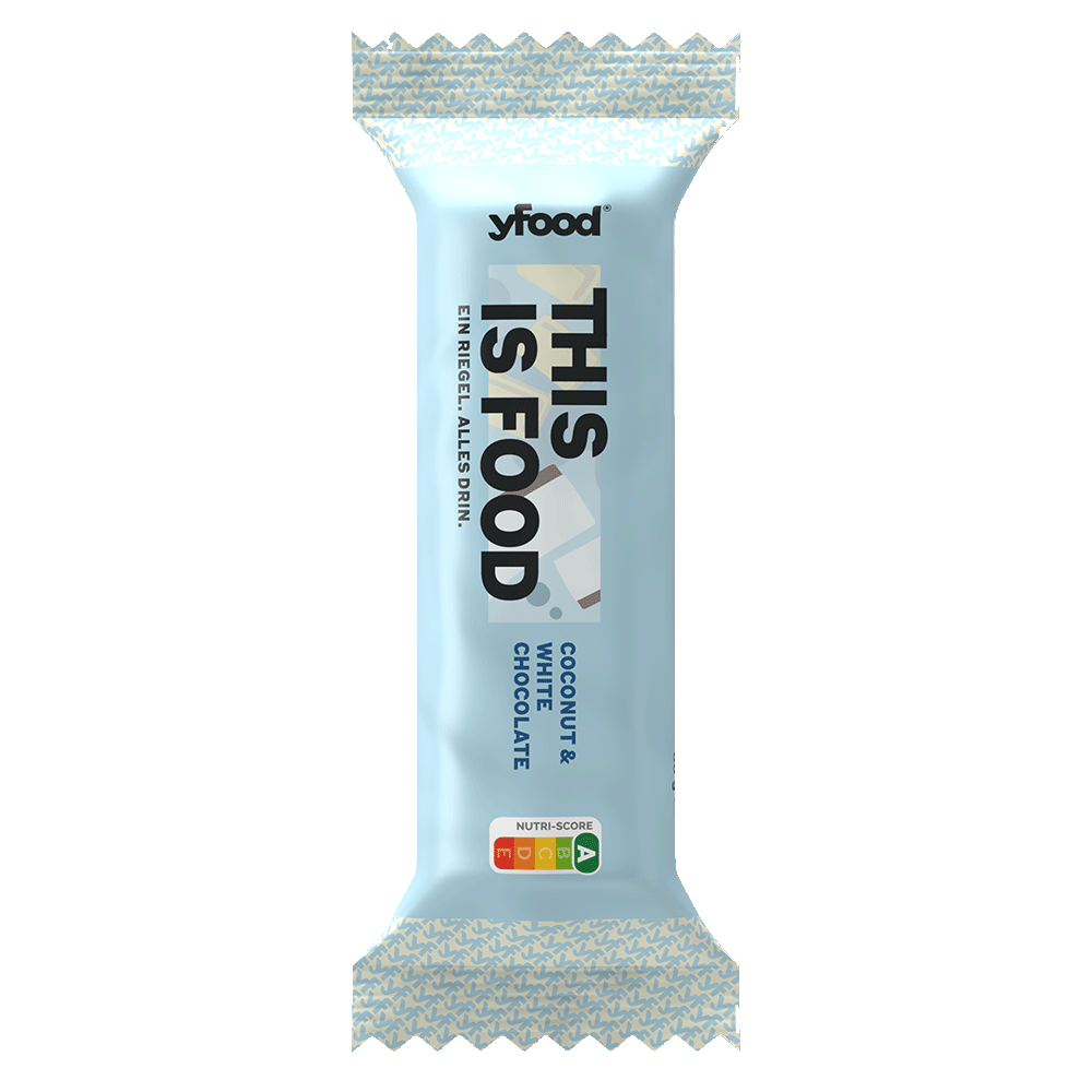 Bild: YFOOD Riegel Coconut & White Chocolate
