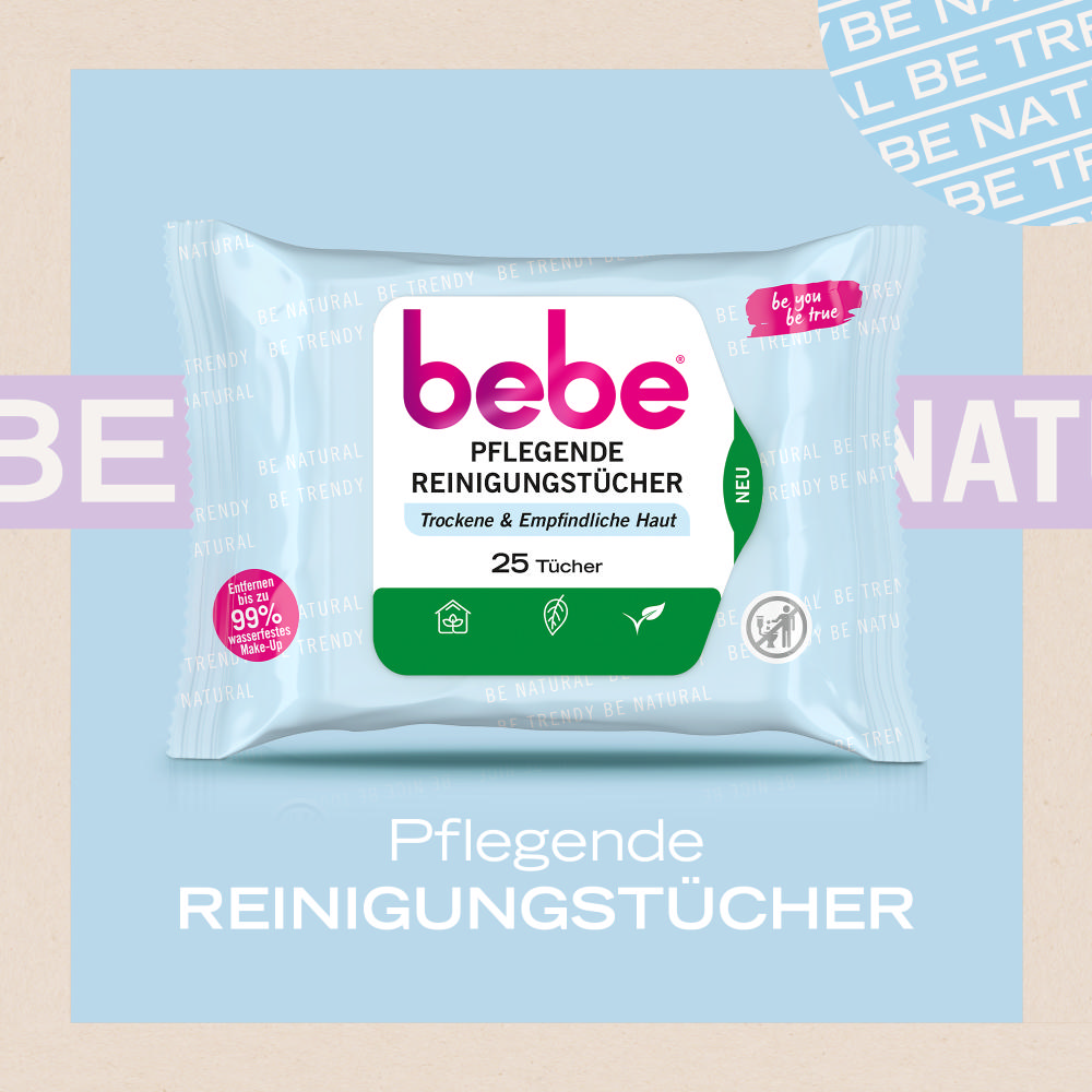 Bild: bebe Pflegende Reinigungstücher Duo