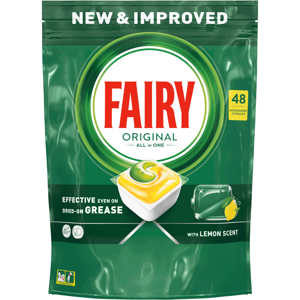 Bild: FAIRY Original All In One Zitrone Spülmaschinen-Tabs