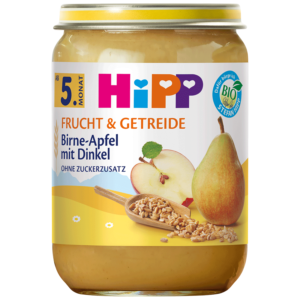 Bild: HiPP Birne in Apfel mit Dinkel