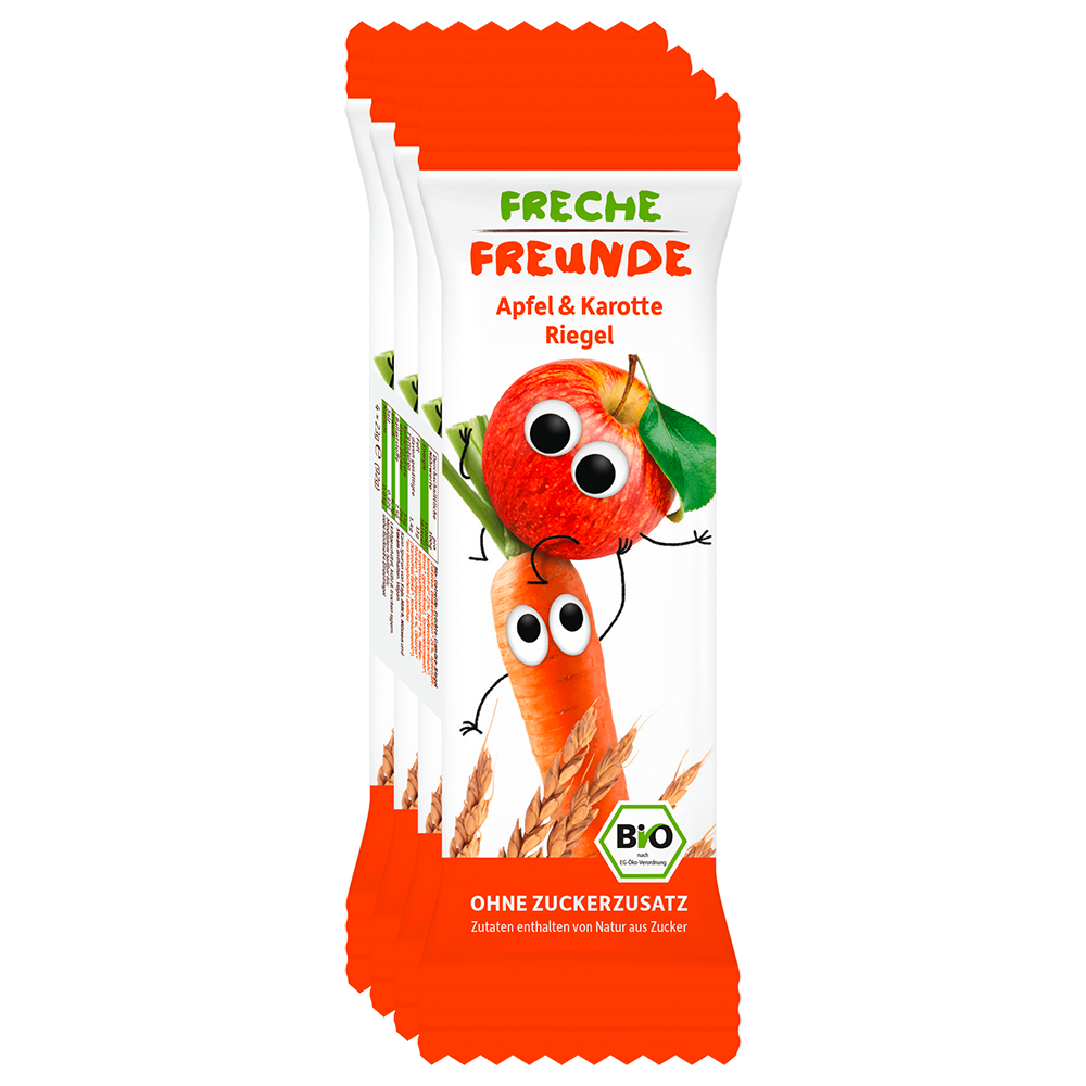 Bild: Freche Freunde Getreideriegel Apfel & Karotte