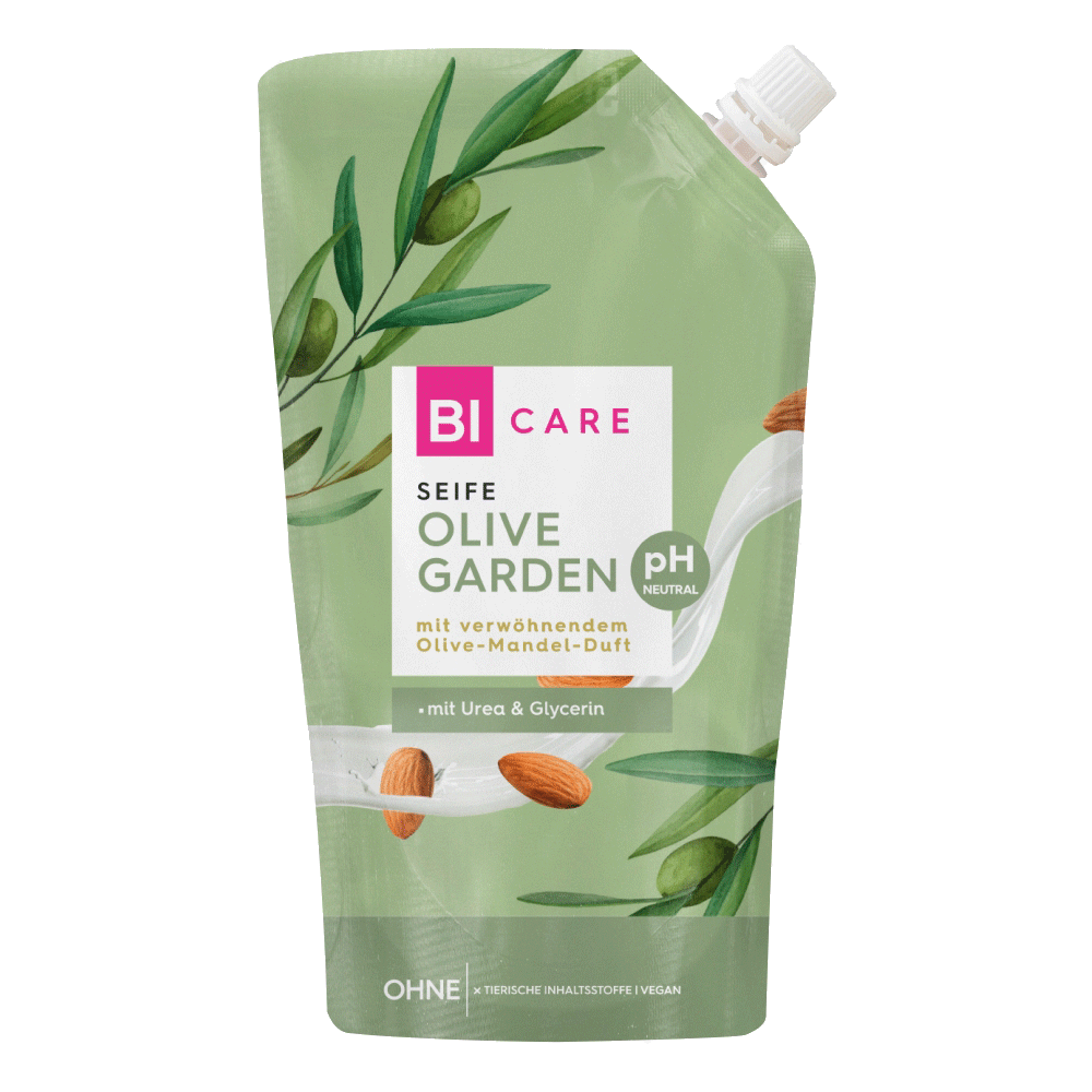 Bild: BI CARE Seife Olive Garden Nachfüllbeutel