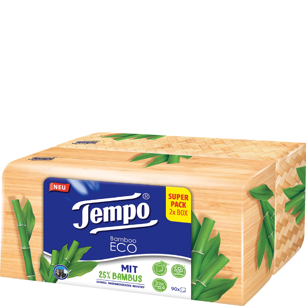 Bild: Tempo Taschentuchbox DUO Bamboo Eco