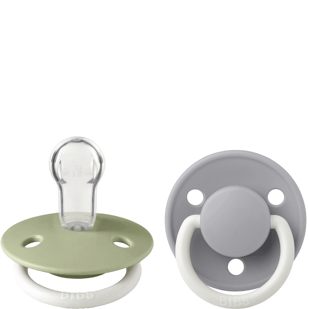 Bild: BIBS Schnuller de lux Night Sage & Cloud 0-36 Monate