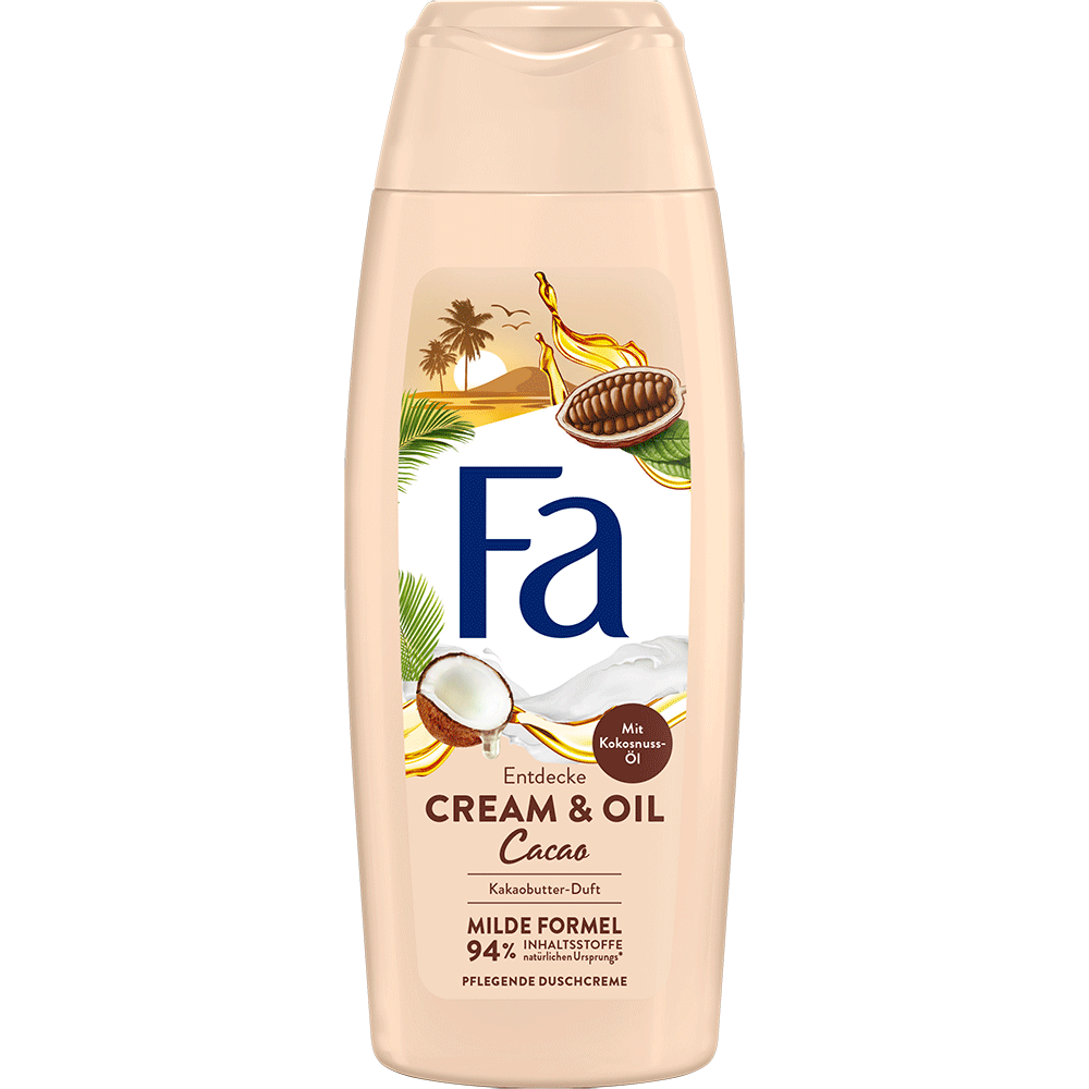 Bild: Fa Duschcreme Cream & Oil Kakaobutter & Cocosöl