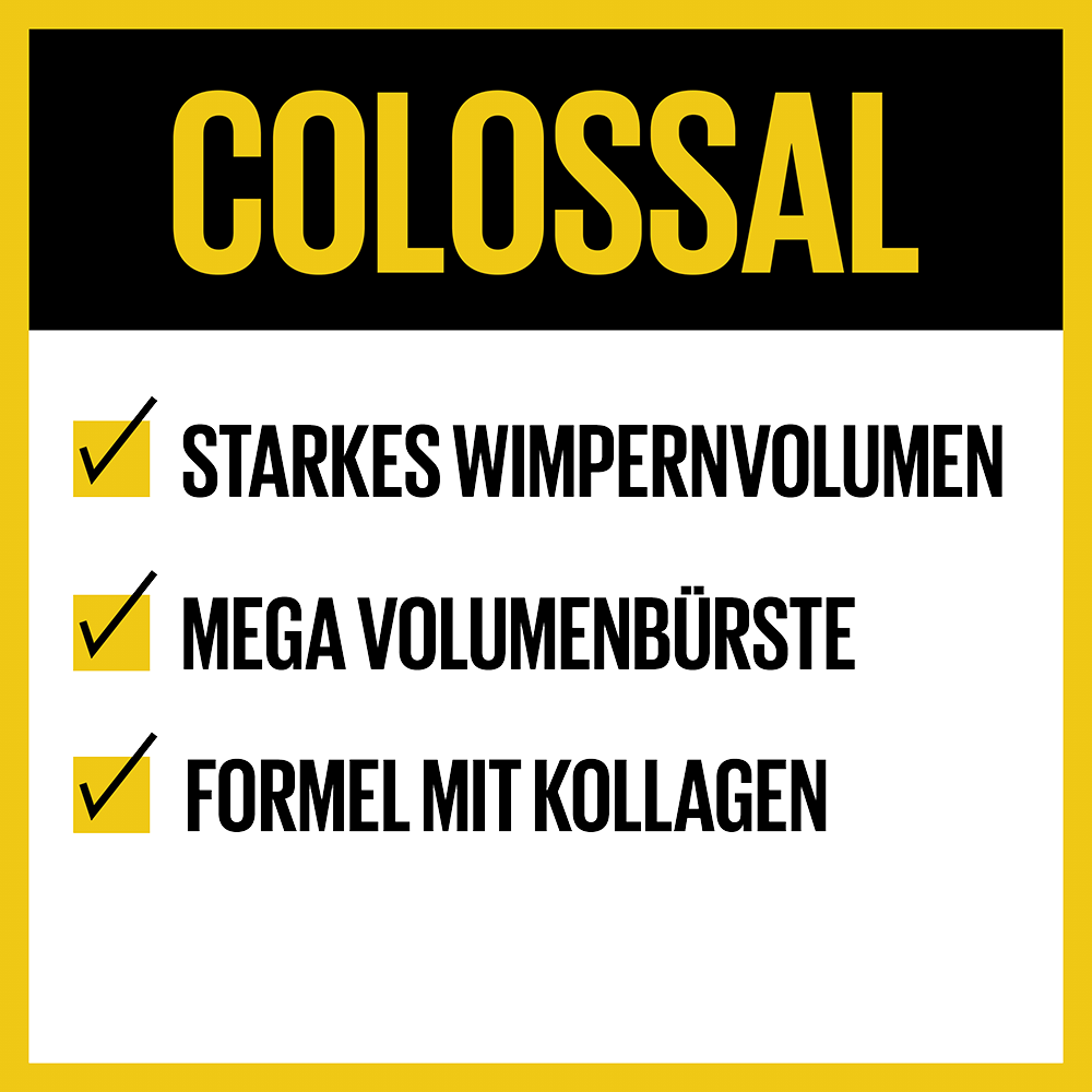 Bild: MAYBELLINE Colossal Volum'Express 100% Black Mascara