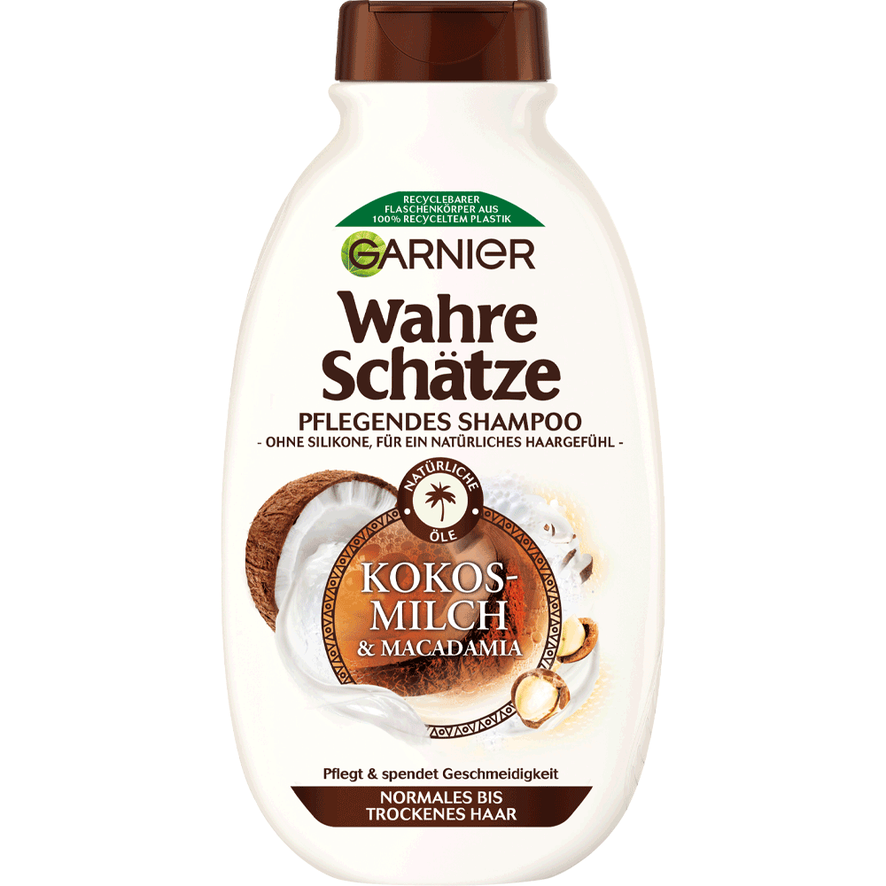 Bild: GARNIER Wahre Schätze Shampoo Kokosmilch & Macadamia