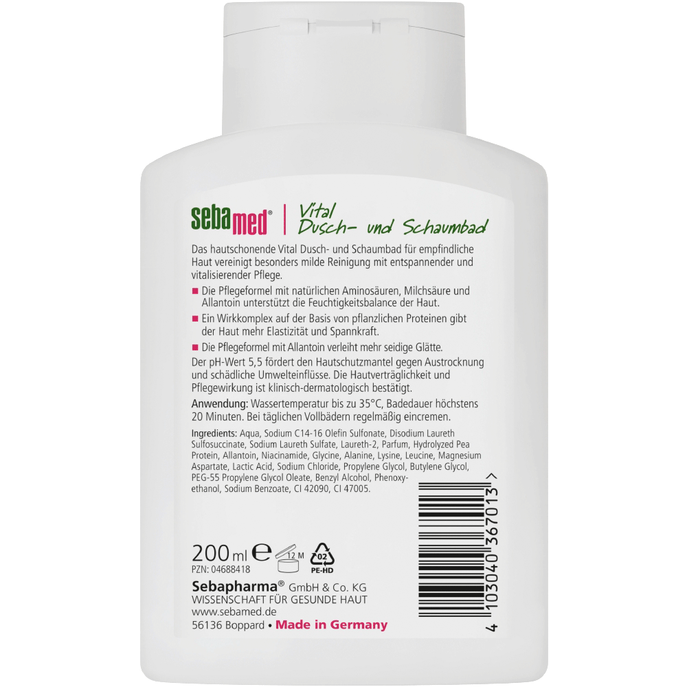 Bild: sebamed Vital Dusch + Schaumbad