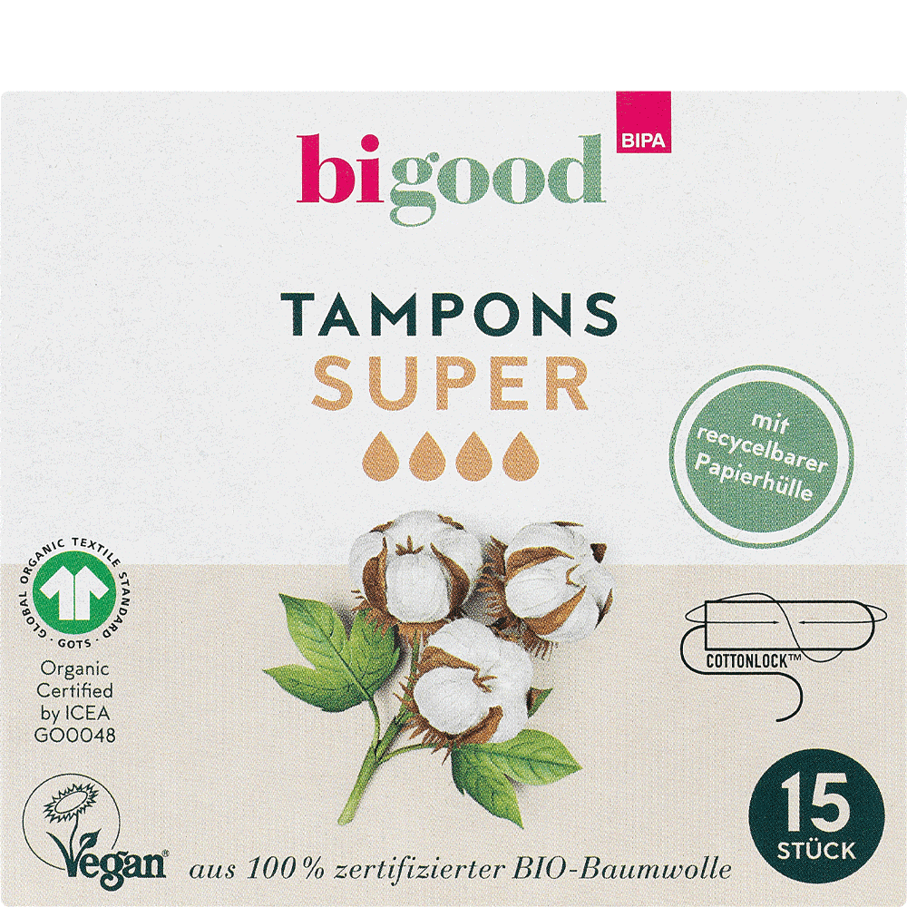 Bild: bi good Tampons Super