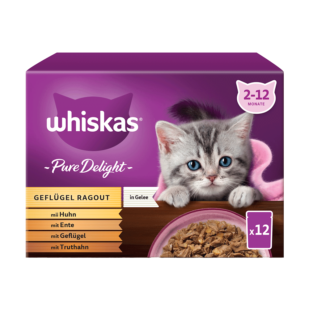 Bild: Whiskas Ragout Geflügel Junior 2-12M