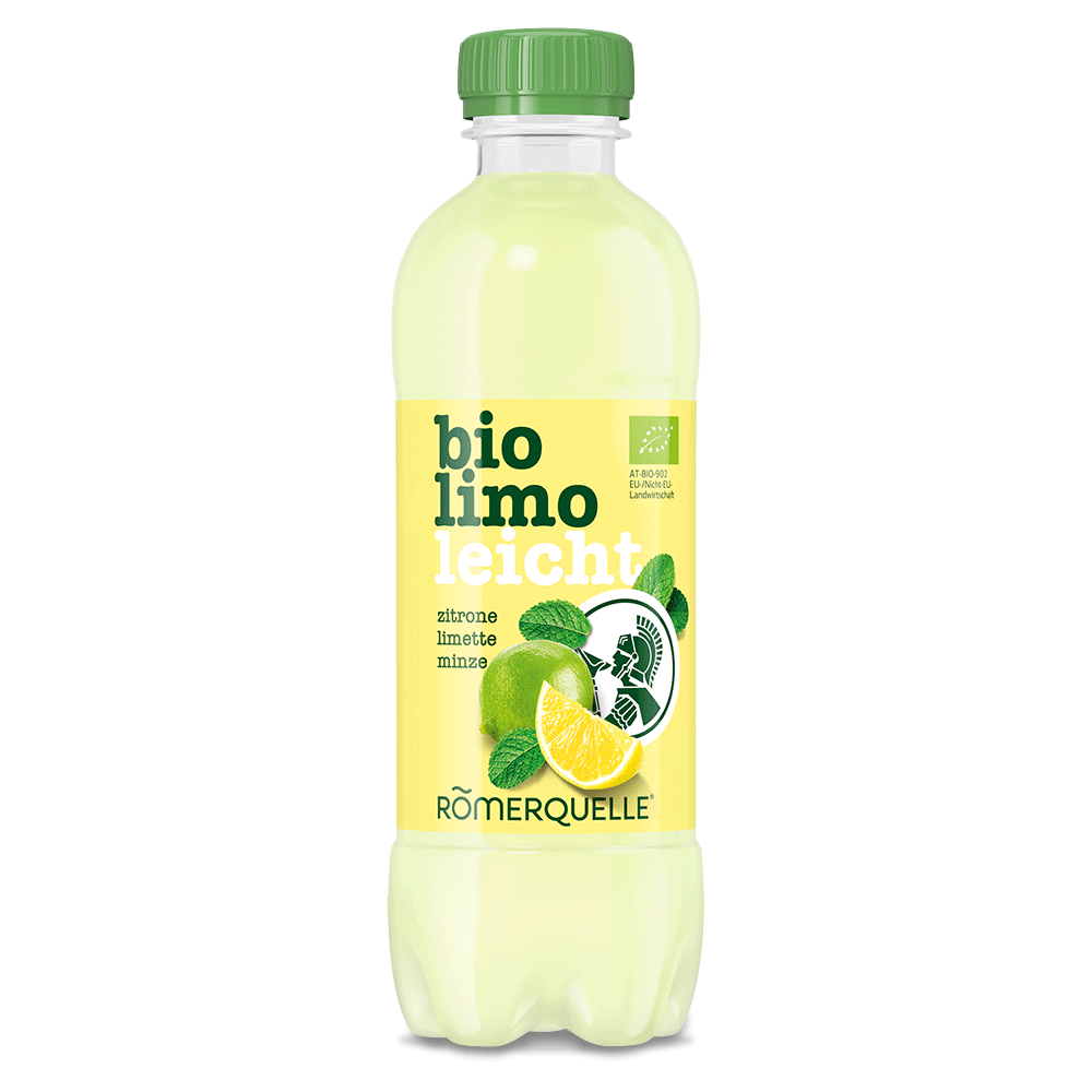 Bild: RÖMERQUELLE Bio Limo Leicht Zitrone Limette Minze
