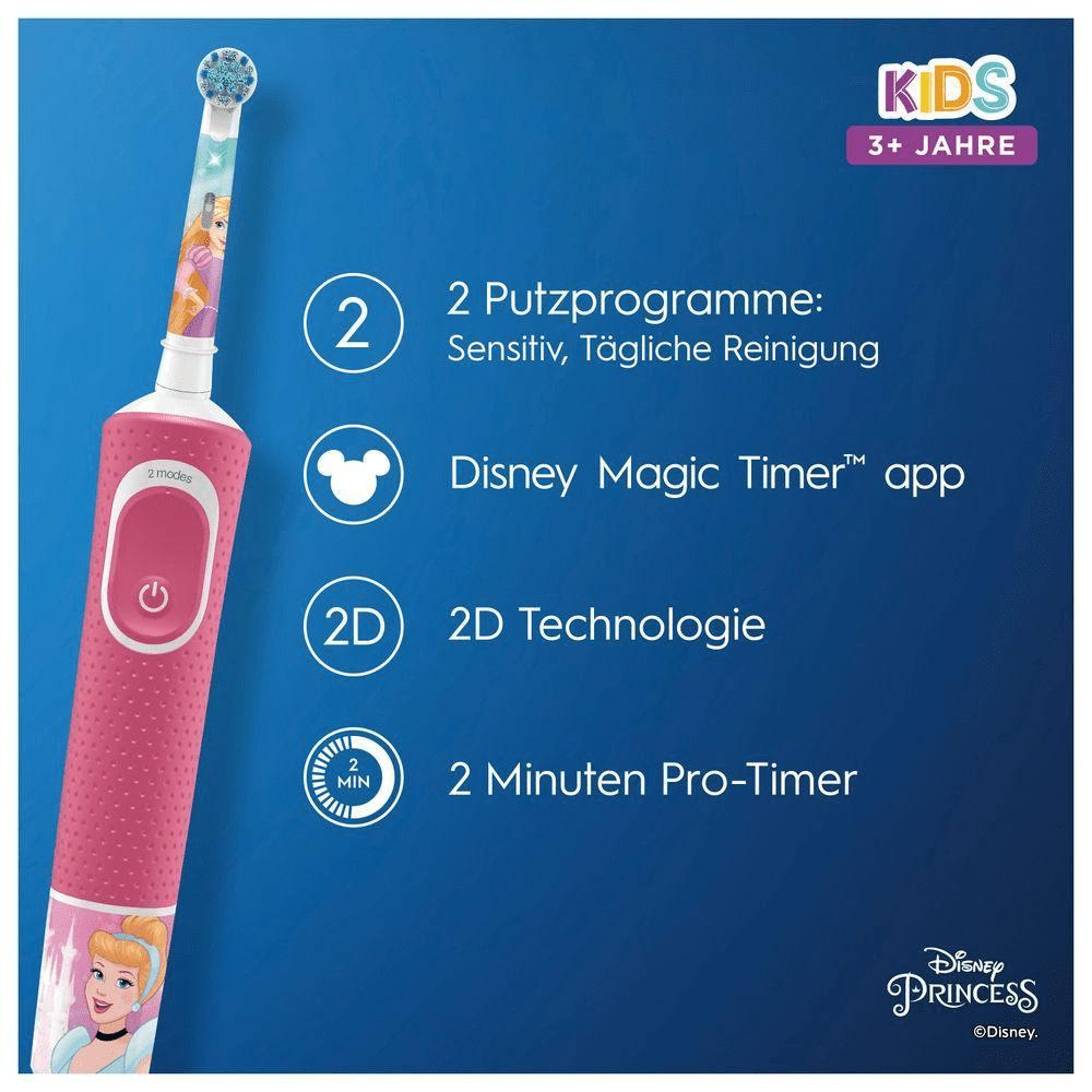 Bild: Oral-B Kids Prinzessin Elektrische Kinderzahnbürste, Rosa