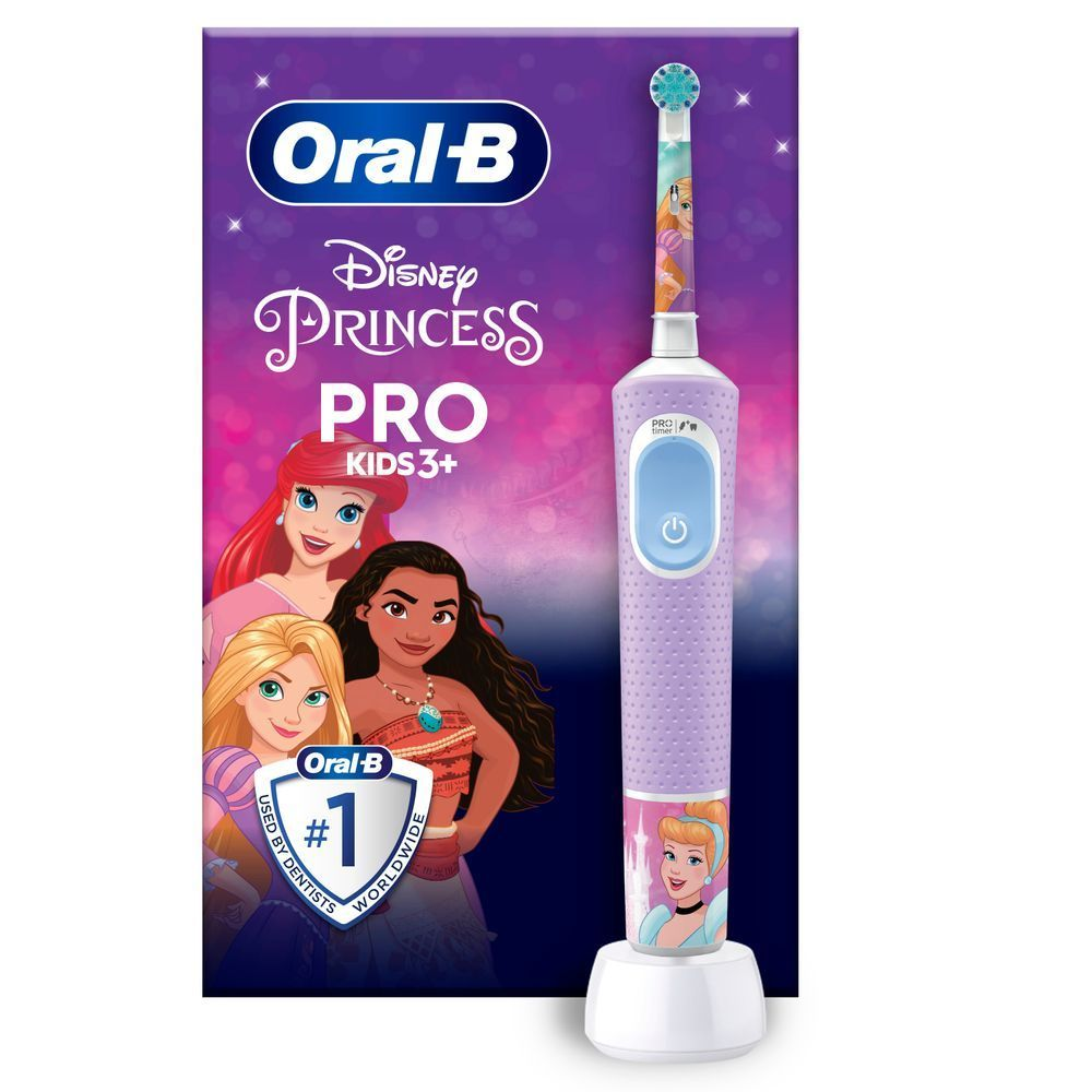 Bild: Oral-B Pro Kids Princess Elektrische Zahnbürste, Lila/Blau