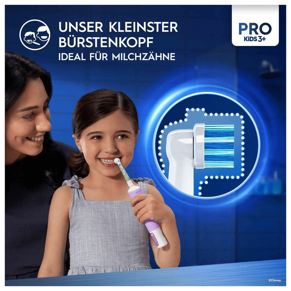 Bild: Oral-B Pro Kids Princess Elektrische Zahnbürste, Lila/Blau