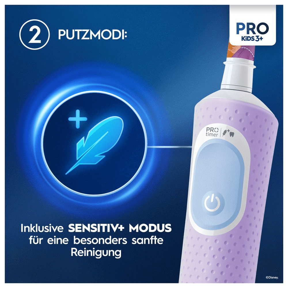 Bild: Oral-B Pro Kids Princess Elektrische Zahnbürste, Lila/Blau