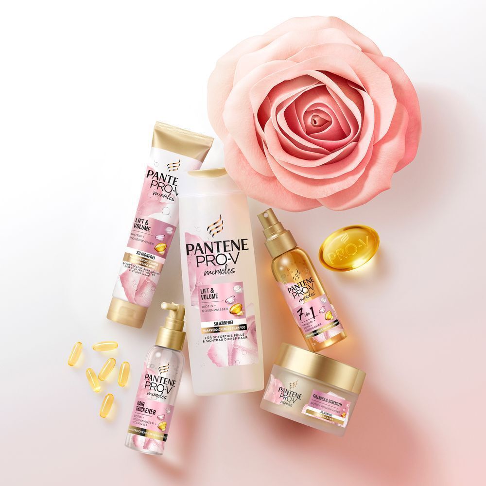 Bild: PANTENE PRO-V Lift & Volume Pflegespülung Mit Biotin + Rosenwasser