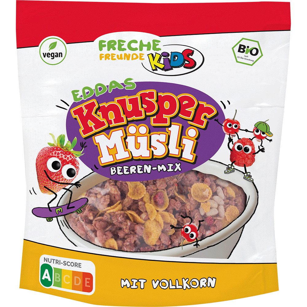 Bild: Freche Freunde Knusper Müsli Beeren-Mix mit Vollkorn