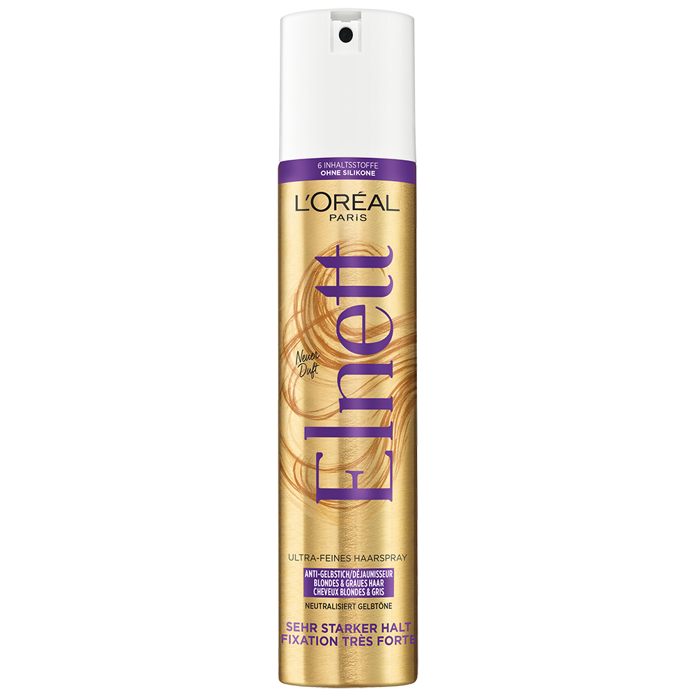 Bild: L'ORÉAL PARIS Elnett Ultra-Feines Haarspray Anti-Gelbstich