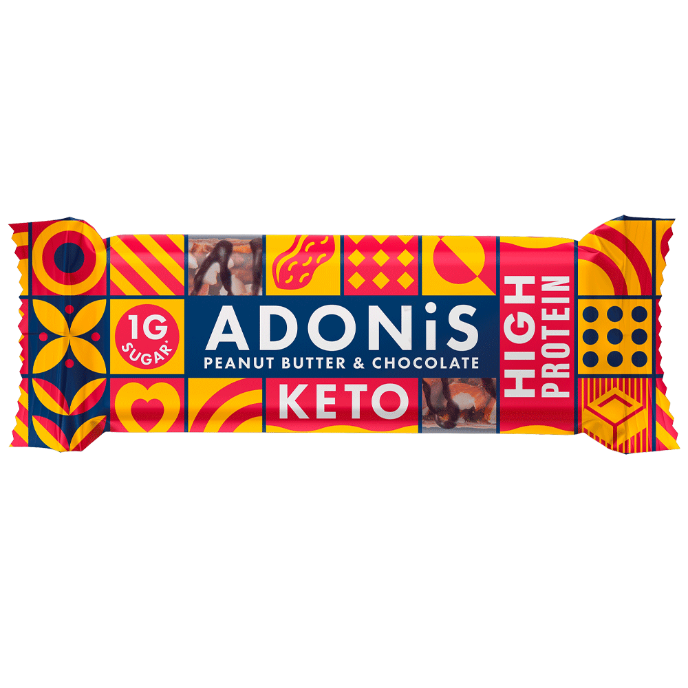 Bild: Adonis Keto Proteinriegel Peanutbutter Chocolate