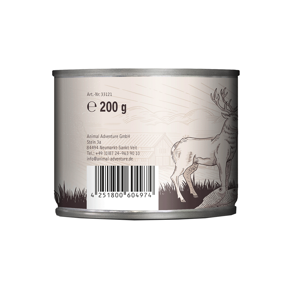 Bild: Venandi Animal Nassfutter Wild und Sprotten