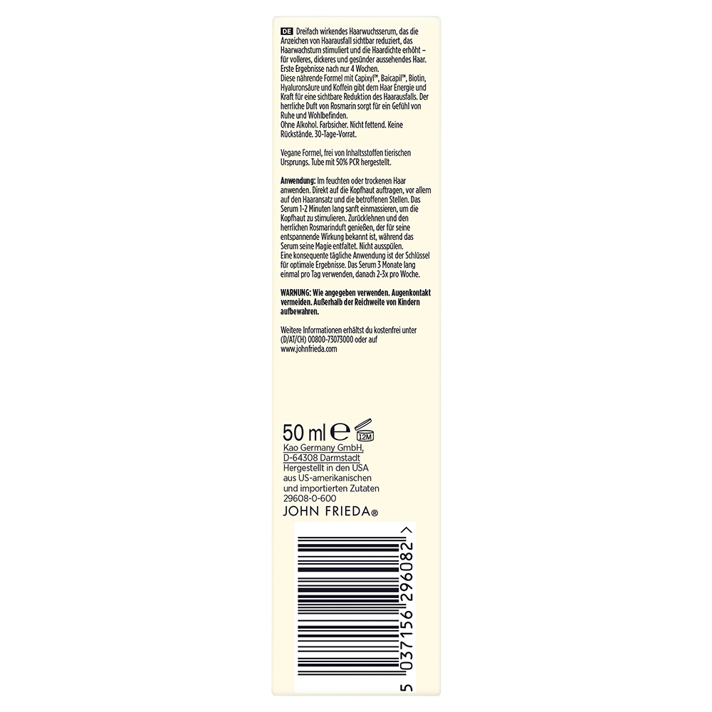 Bild: JOHN FRIEDA PROfiller+ Hair Growth Scalp Serum