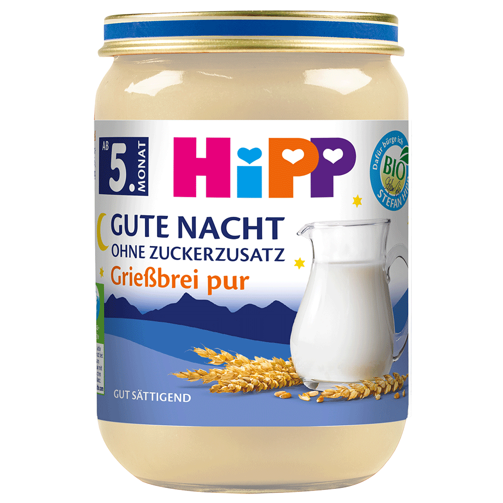 Bild: HiPP Gute Nacht Grießbrei pur