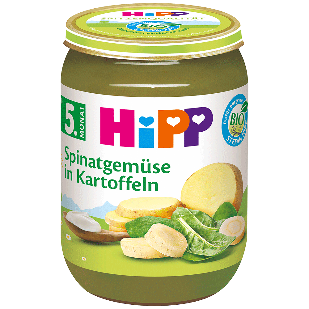 Bild: HiPP Spinatgemüse mit Kartoffeln