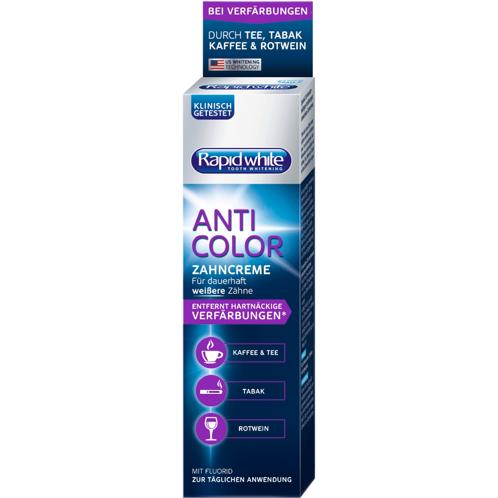 Bild: Rapid White Anti-Color Zahncreme