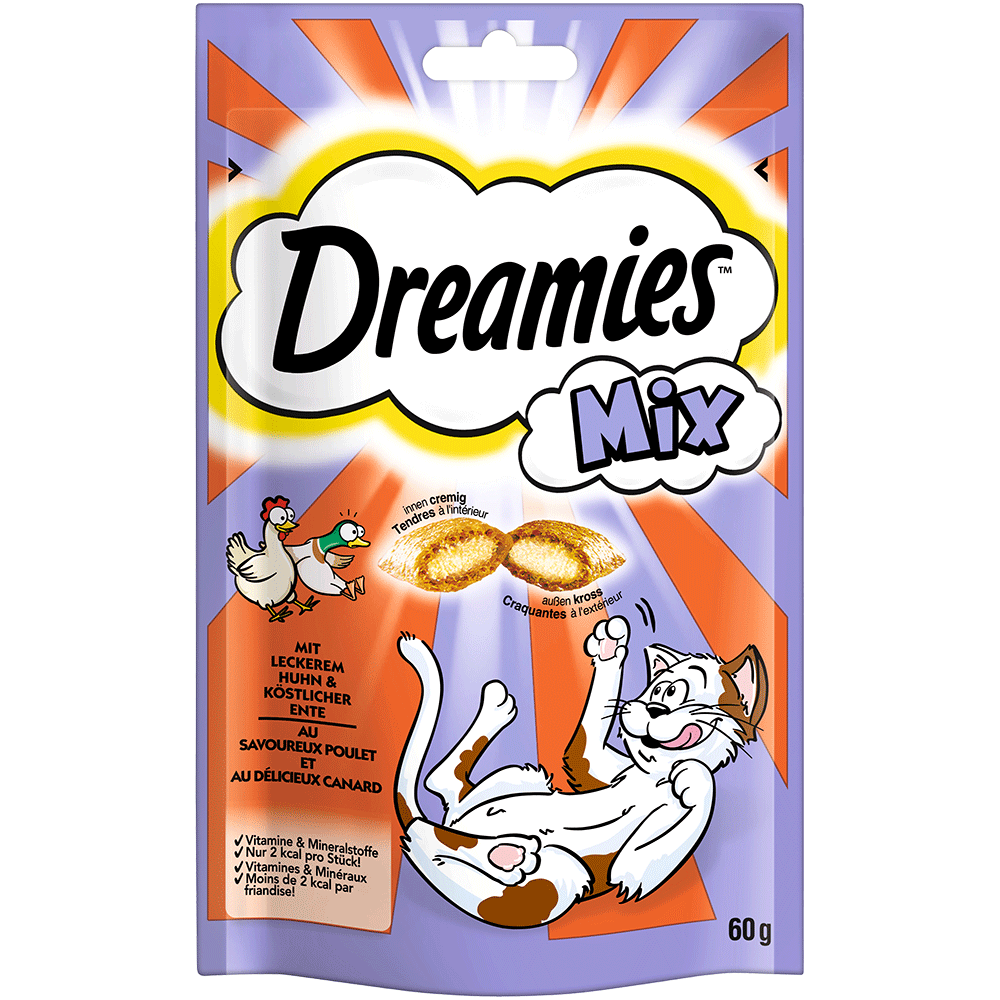 Bild: Dreamies Mix Huhn & Ente