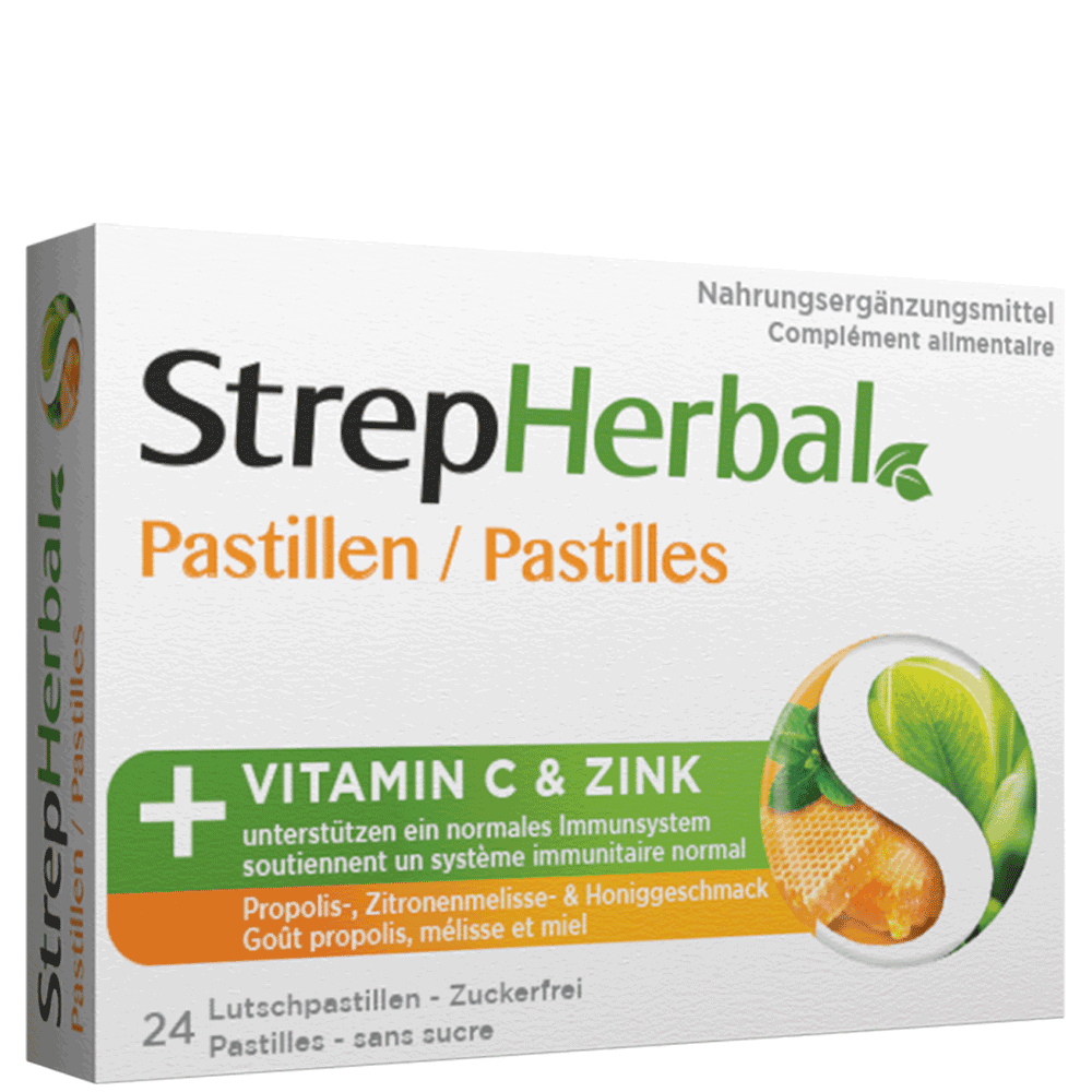 Bild: StrepHerbal Pastillen Propolis