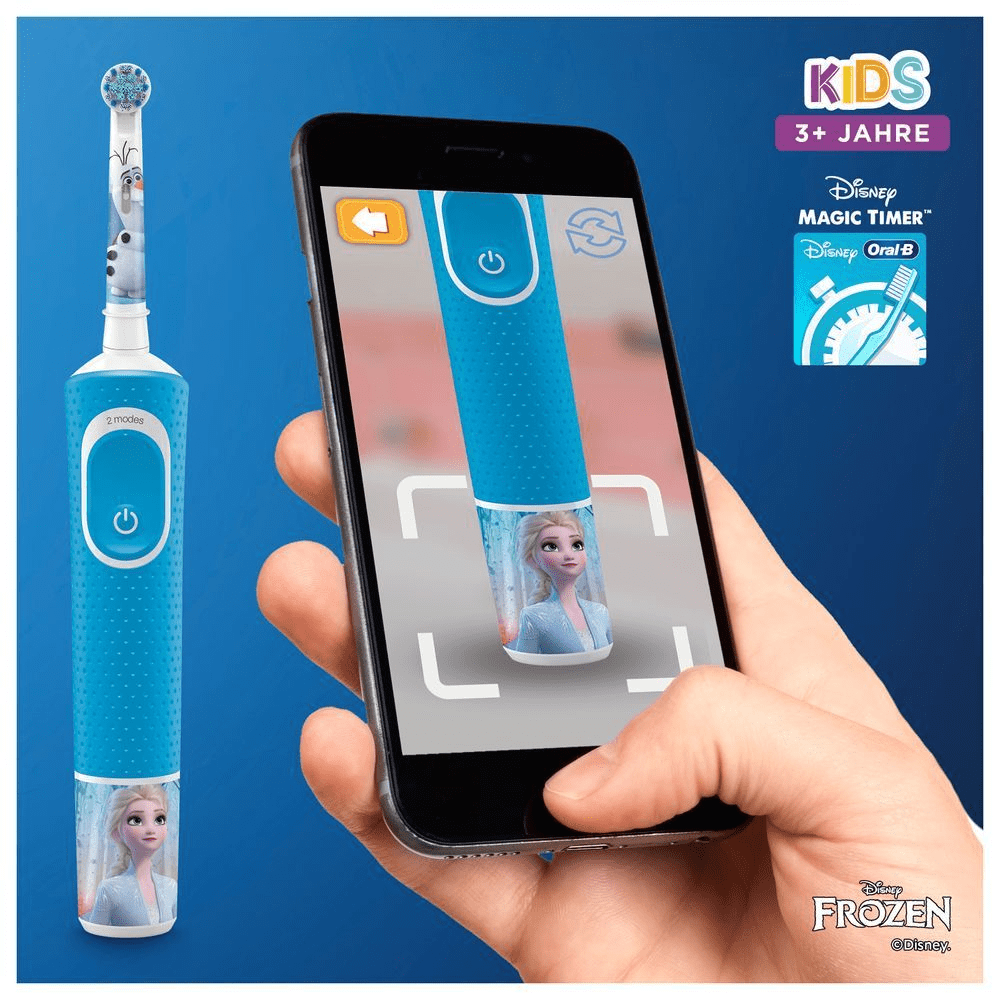 Bild: Oral-B Kids Frozen Elektrische Kinderzahnbürste, Blau