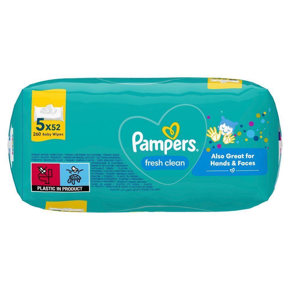 Bild: Pampers Fresh Clean Feuchttücher 5X52