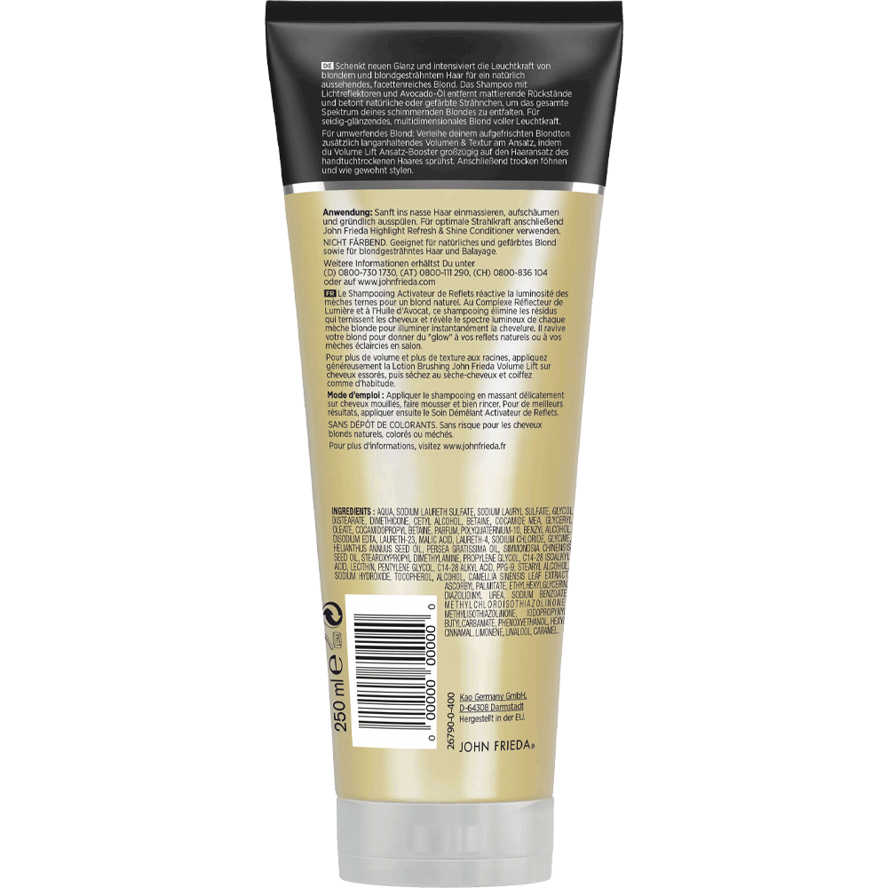 Bild: JOHN FRIEDA Highlight Refresh & Shine Shampoo