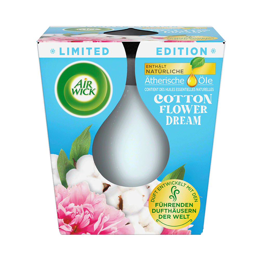 Bild: AIRWICK Wohlfühlkerze Cotton Flower Dream