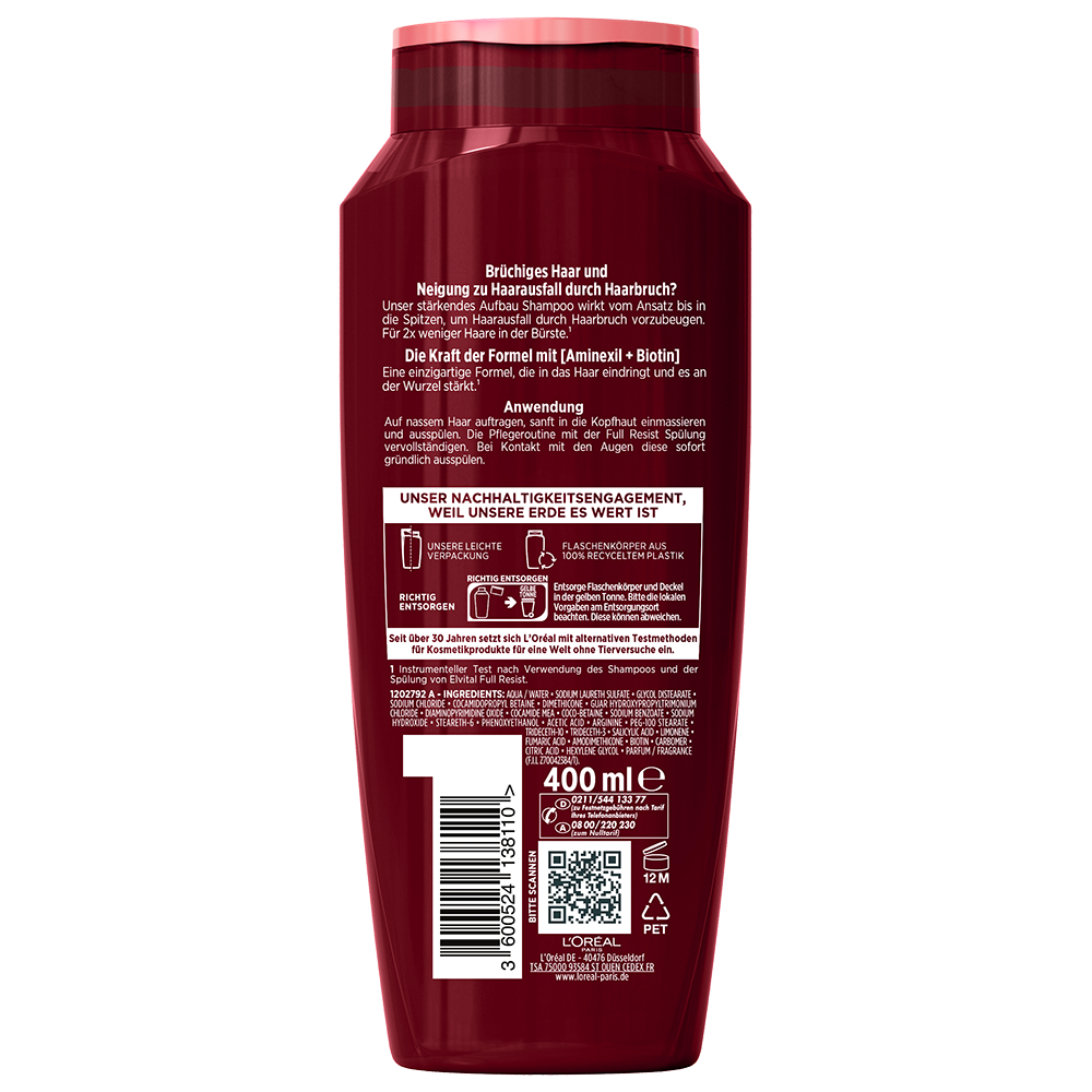 Bild: L'ORÉAL PARIS ELVITAL Full Resist Shampoo