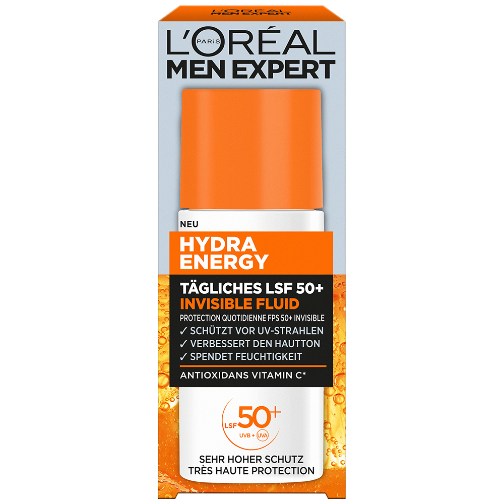 Bild: L'ORÉAL PARIS MEN EXPERT Tägliches LSF 50+ Invisible Fluid