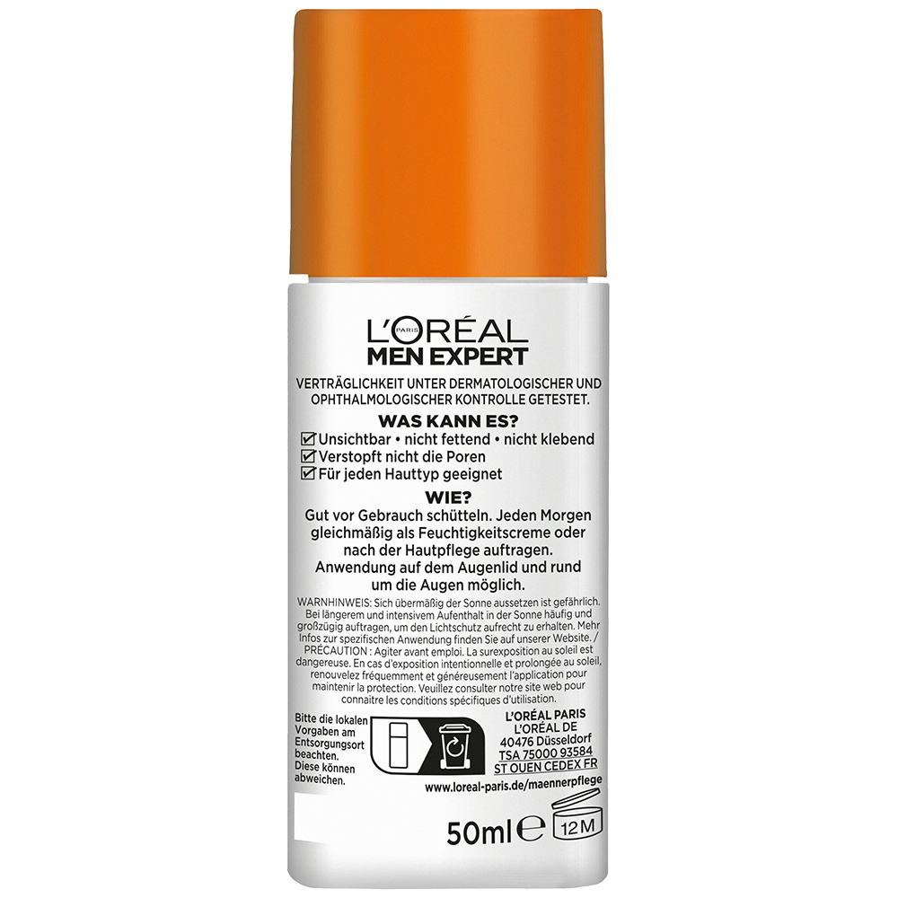 Bild: L'ORÉAL PARIS MEN EXPERT Tägliches LSF 50+ Invisible Fluid