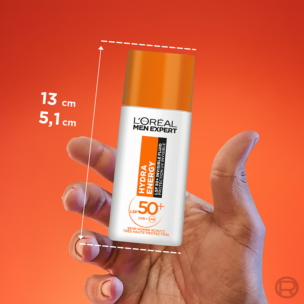 Bild: L'ORÉAL PARIS MEN EXPERT Tägliches LSF 50+ Invisible Fluid