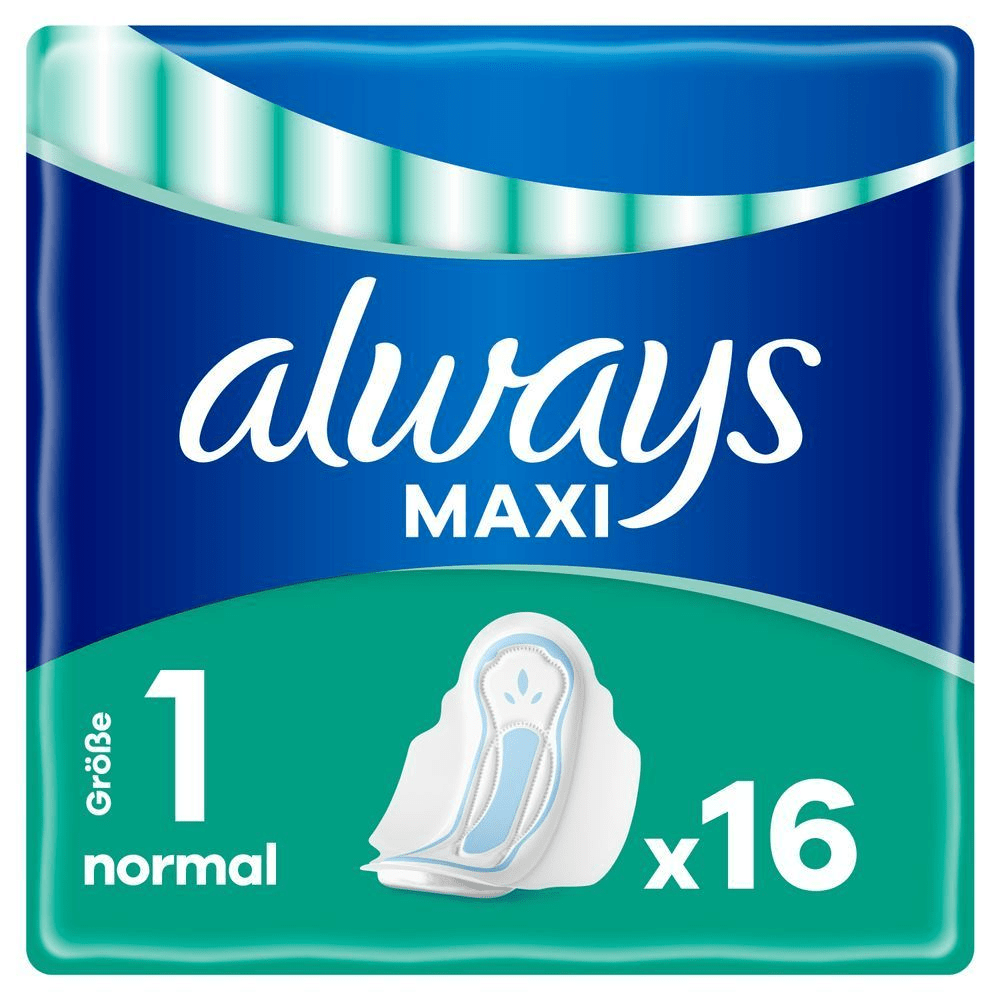 Bild: always Maxi Normal Binden Mit Flügeln (Größe 1)