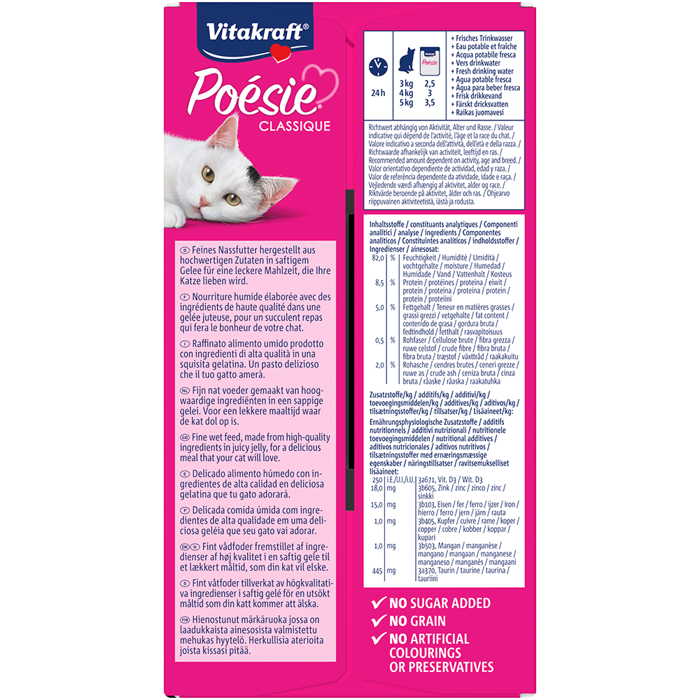 Bild: Vitakraft Poésie Katzenfutter Poultry Choice Gelée